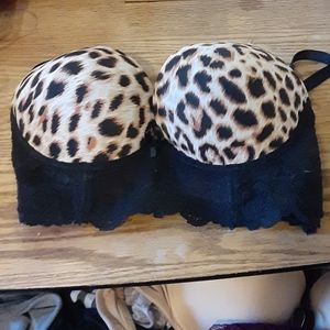 Leopard print bra